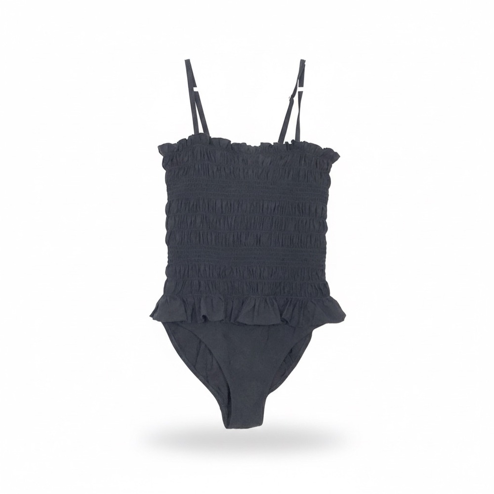 Tory Burch Costa smocked swimsuit one piece medium size